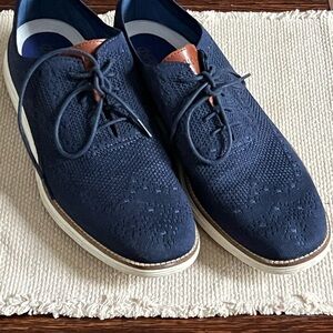 Men's Navy Lace-Up Shoes